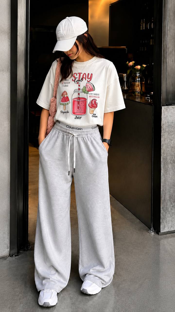 تیشرت نخ پنبه طرح تابستانی (Summer Vibes)